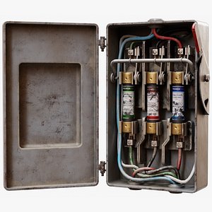Fuse Box - Game Ready PBR 3D model