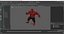 Pele do Hulk Vermelho para Maya Rigged