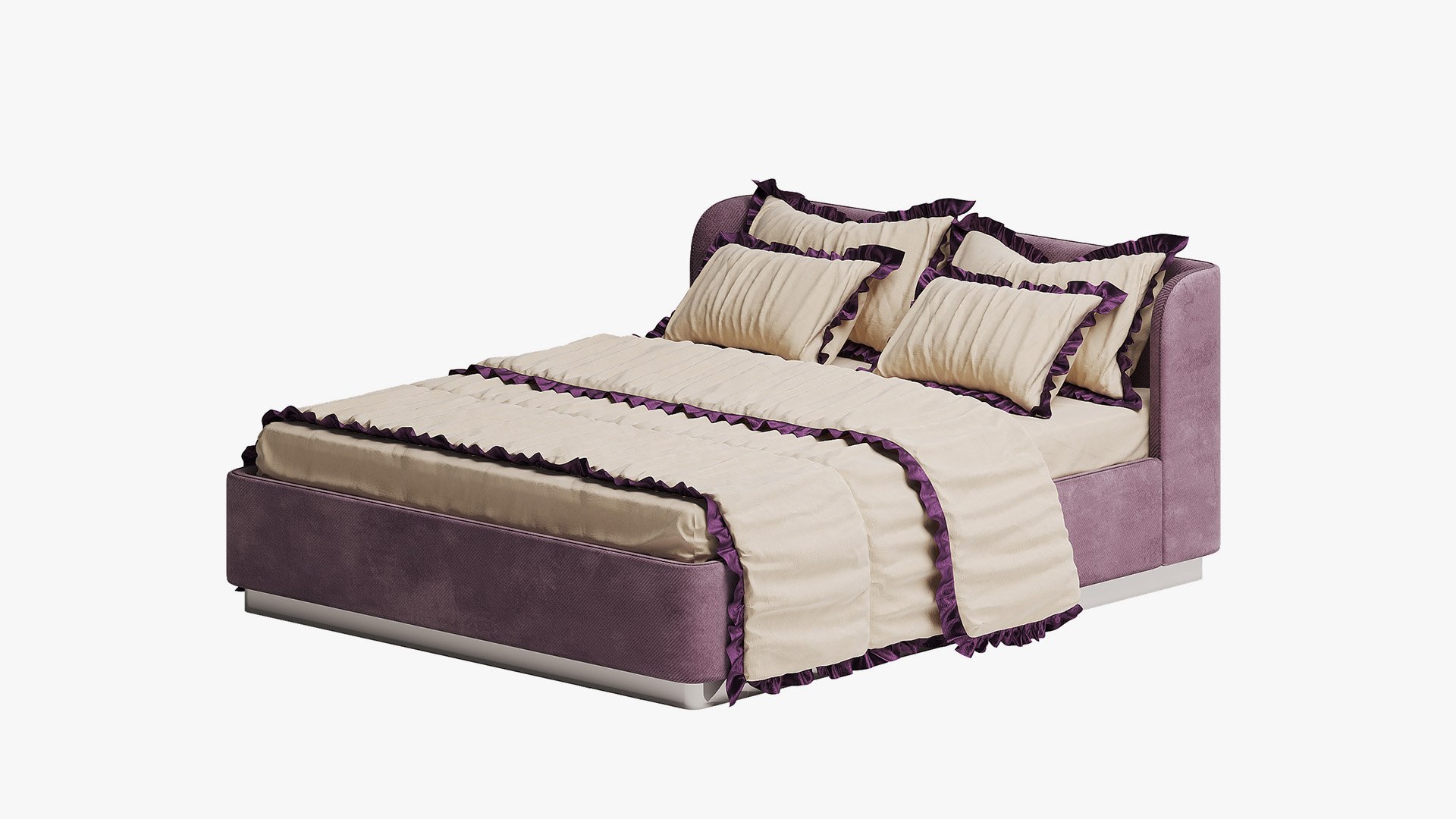 3D Lavender Bed with Frilly Bedding https://p.turbosquid.com/ts-thumb/Cf/YNDzLx/4Q/ts_lav_002/jpg/1768223297/1920x1080/fit_q87/7f673d5276e6bffc7a4c2530d75ab4d74b370d00/ts_lav_002.jpg