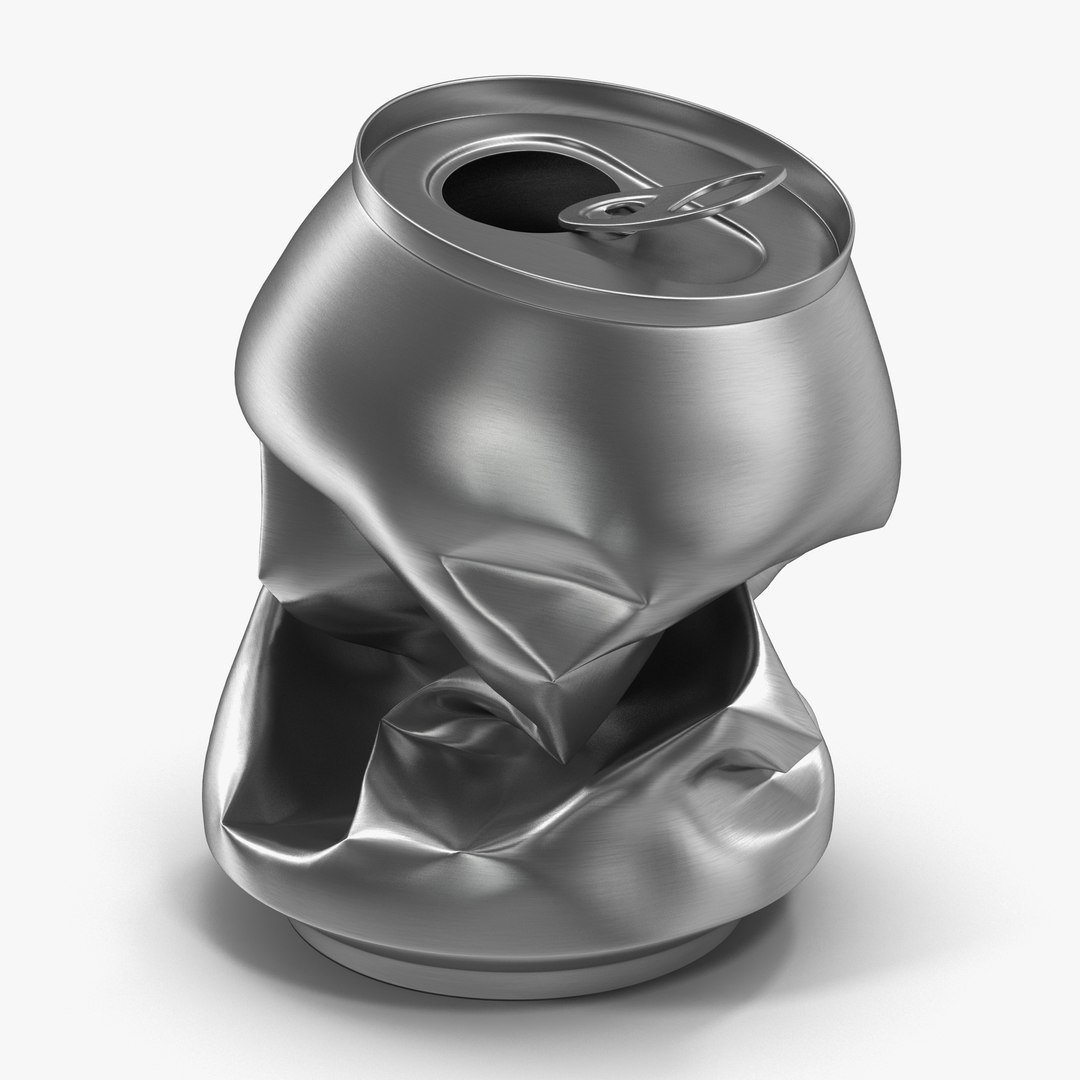 Crushed Soda Can 3 3D model preview
