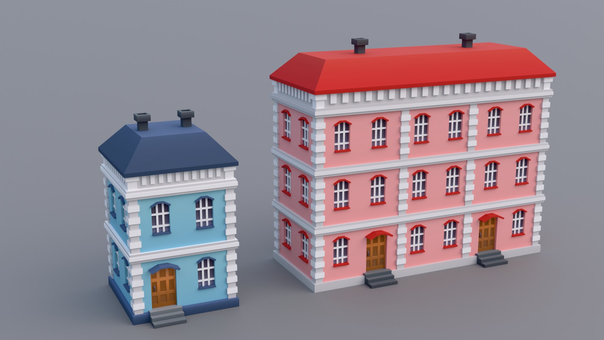 3D 30 Low-Poly Urban Buildings Collection https://p.turbosquid.com/ts-thumb/Cf/aOUKoR/XC/10houses/png/1749622229/1920x1080/fit_q87/4c0cd126619f780737eba26d41c9be7529c3cba6/10houses.jpg