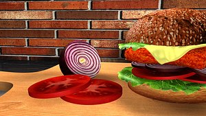 sandwich cheese 3D model