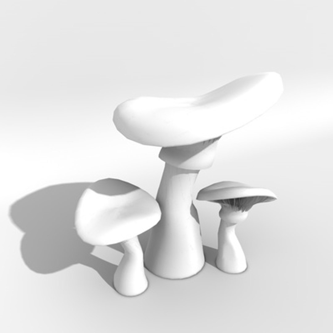 3d Mushrooms Toadstools 3581