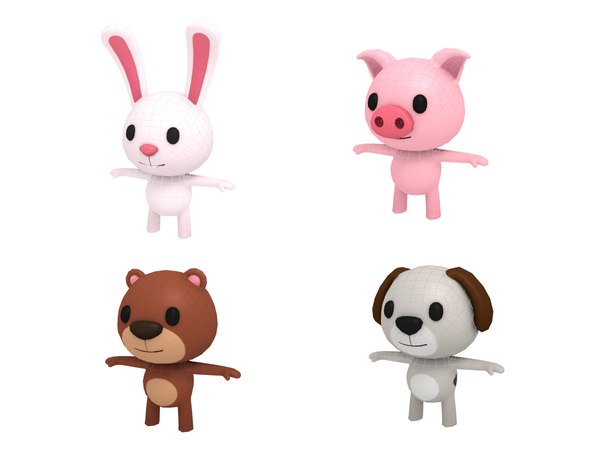 3D model animal character pack - TurboSquid 1383483