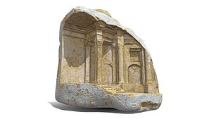 3D Ancient Ruins Archway with Stairs