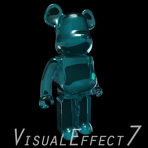 3D model Bearbrick LV for papercraft full VR / AR / low-poly