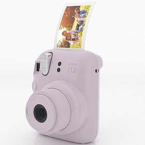 3D Fujifilm Instax mini 12 Lilac Purple model