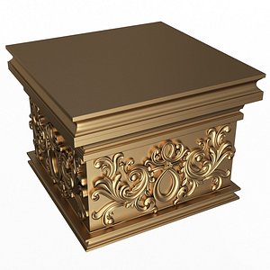 Carved Capital 1304 3D model