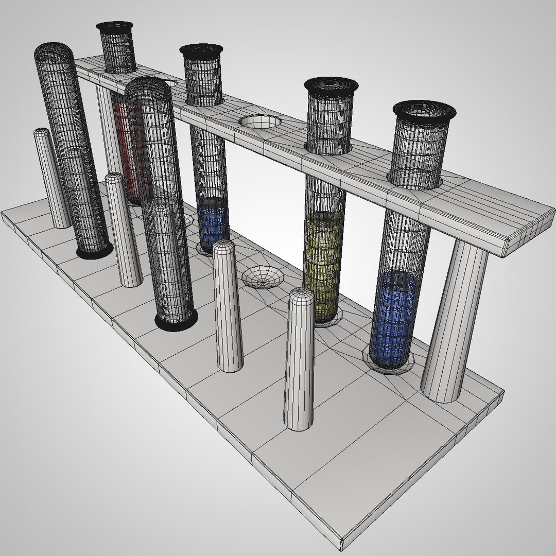 3d test tube rack