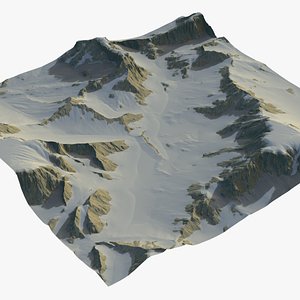 Snow Mountain Landscape 8k