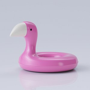 Lowpoly Flamingo Pool Float Inflatable Toy Tube