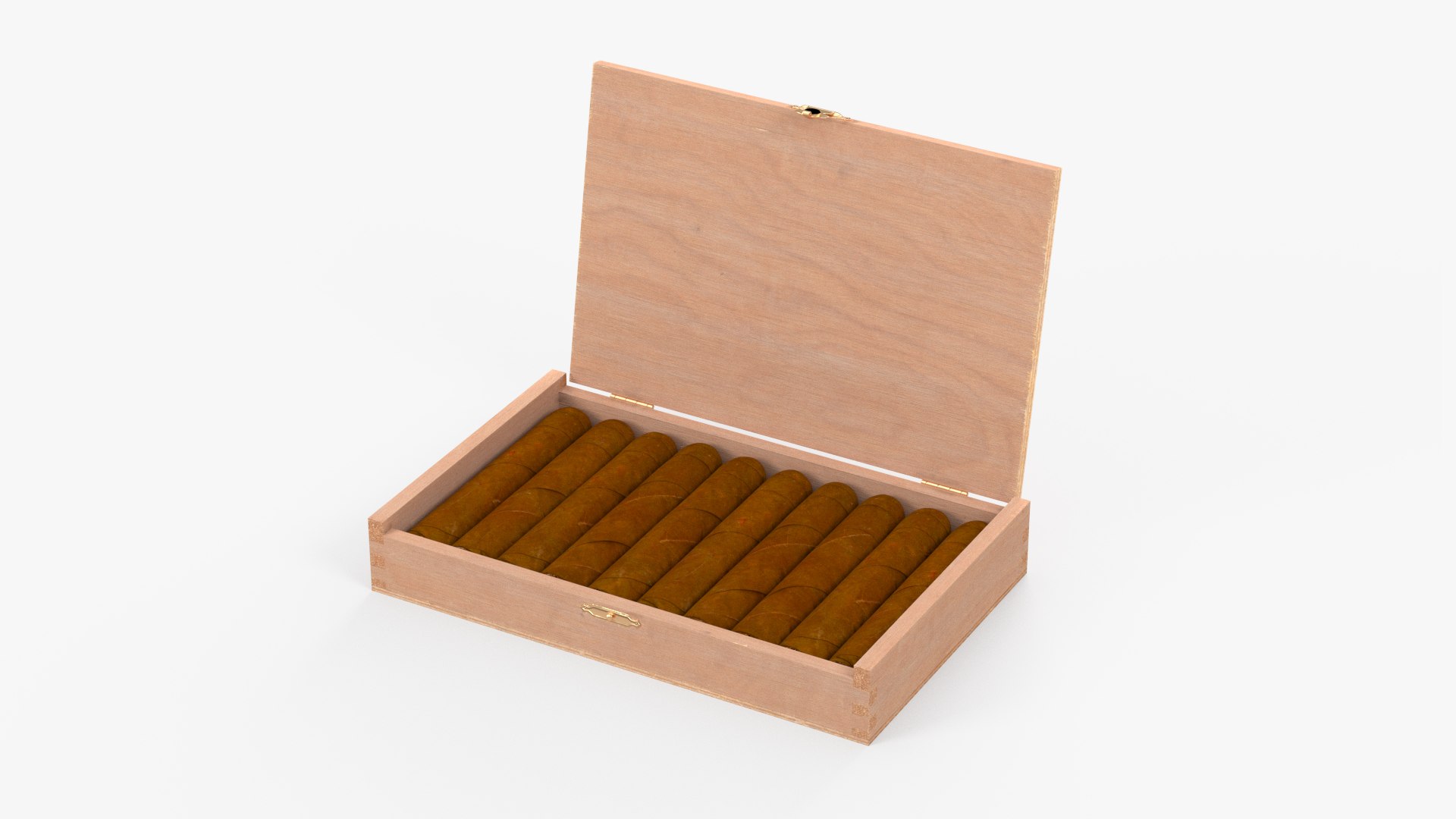 Box of Cuban Cigars 3D model preview