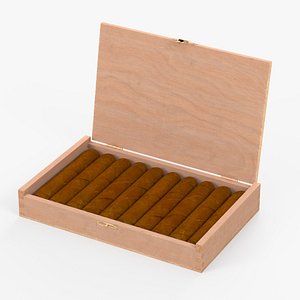 Box of Cuban Cigars 3D
