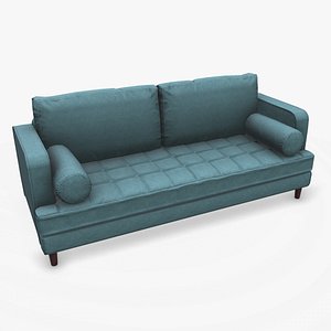 Fabric Sofa Low-poly PBR 3D model