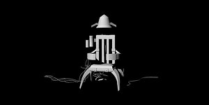 Sci-Fi Futuristic Chair untextured