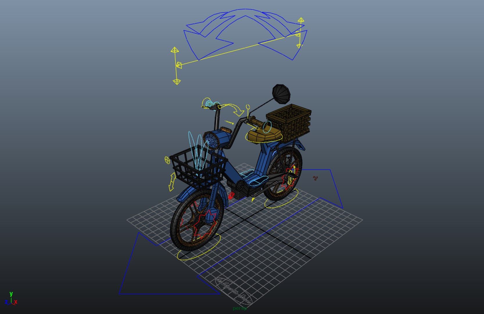 Vespa Scooter Rig Ciao 3d Ma
