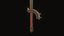 Stylized sword 3D model