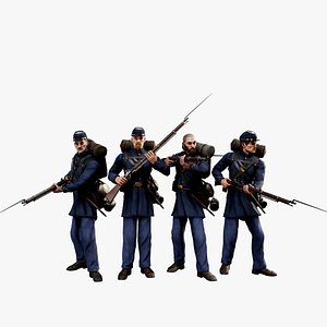 3D Soldier Collection 1 model