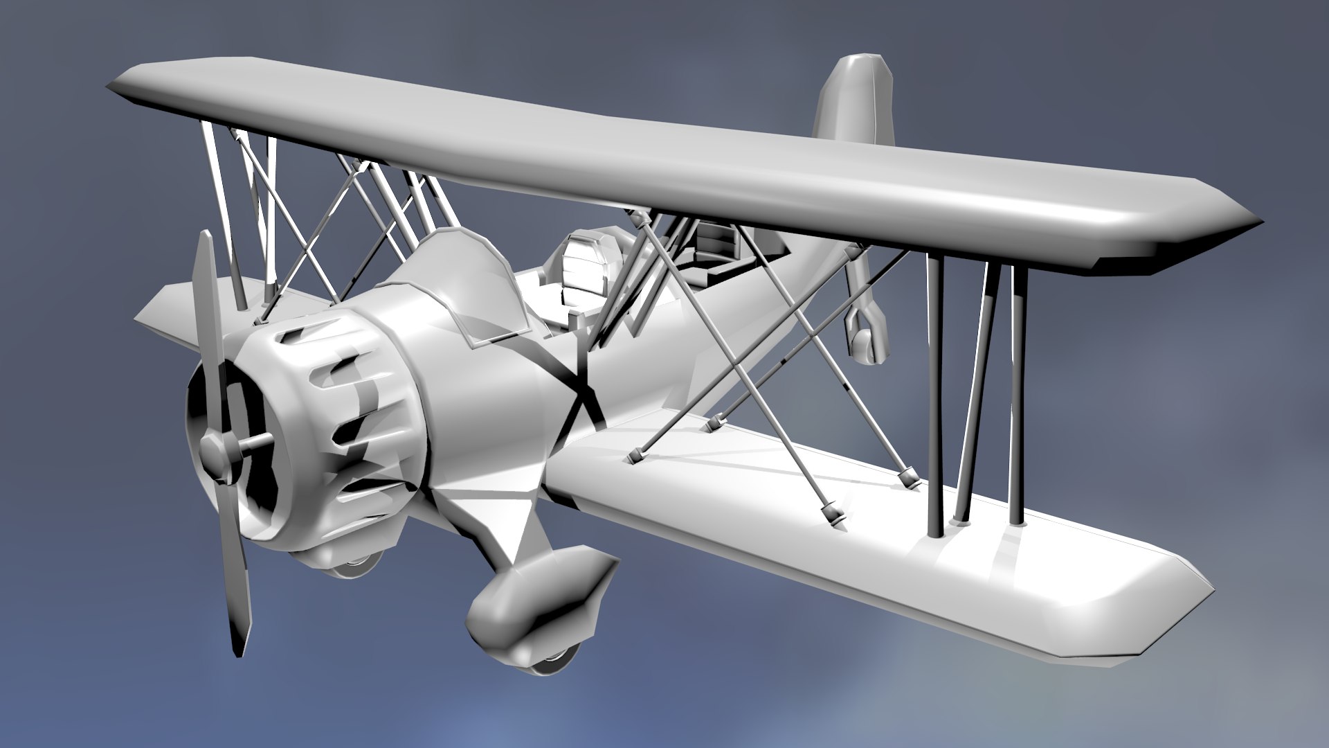 3d Biplane Plane