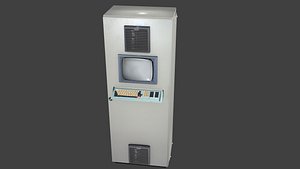 Vintage Factory Command Console Cabinet - Game Ready
