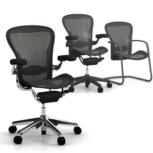 aeron chairs 3d model