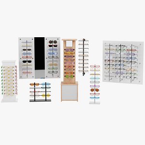 Glasses on Stands Colored