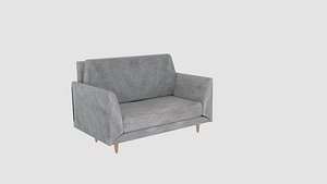3D model single modern seat sofa
