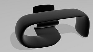 3D Line desk and chair OBJ and Blend model