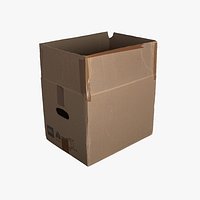 Scaned Cardboard Box H - PBR