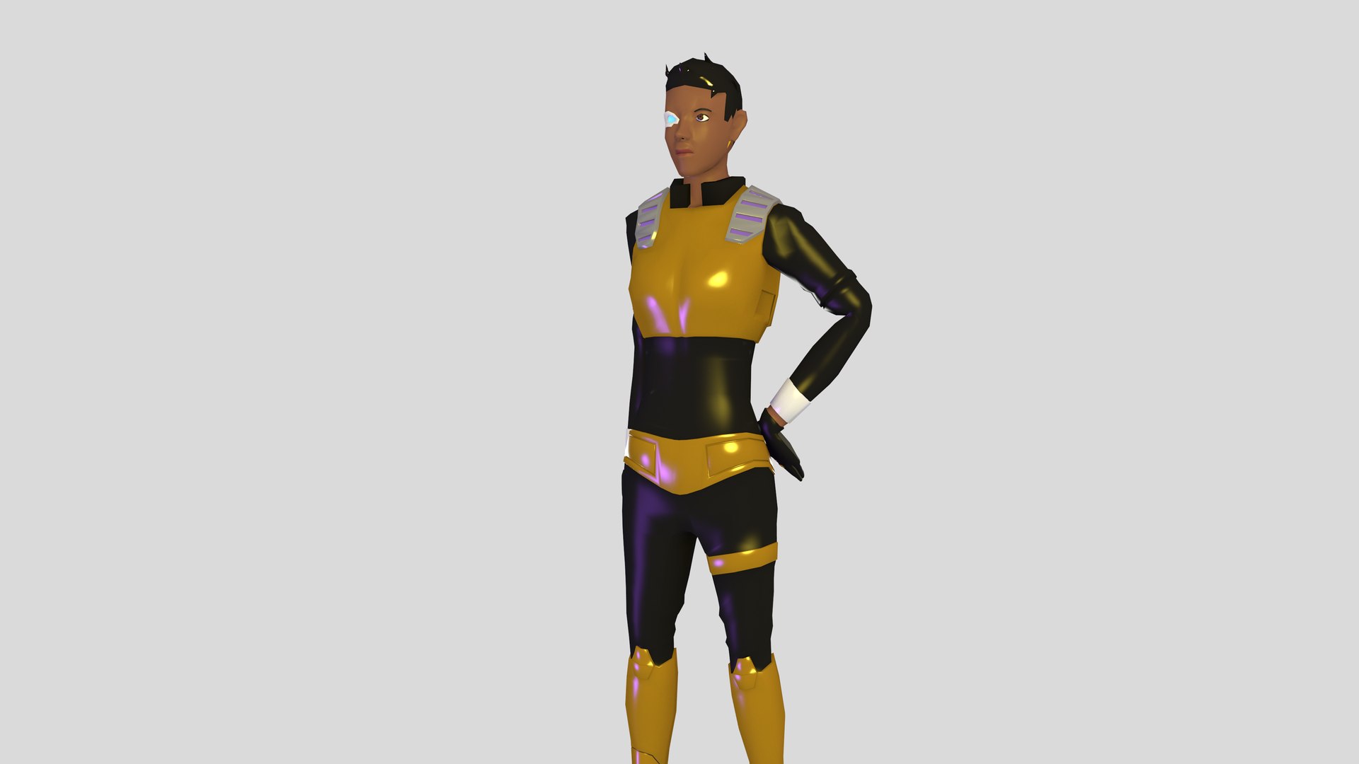 futuristic clothes 3d model Scifi outfit | 3D model