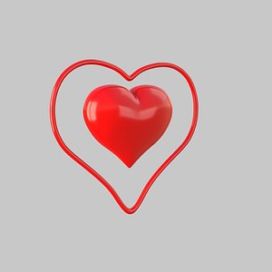 3D Heart icon v04