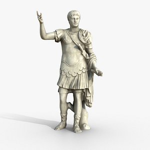 Emperor Trajan Statue 3D