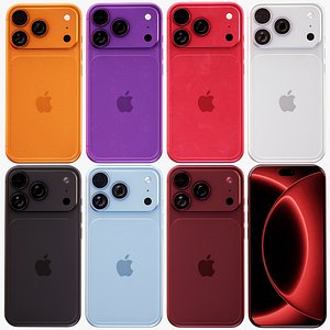 Apple IPhone 18 Pro Max Colors Bundle PBR