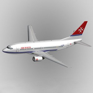 3ds max b737-300 air malta