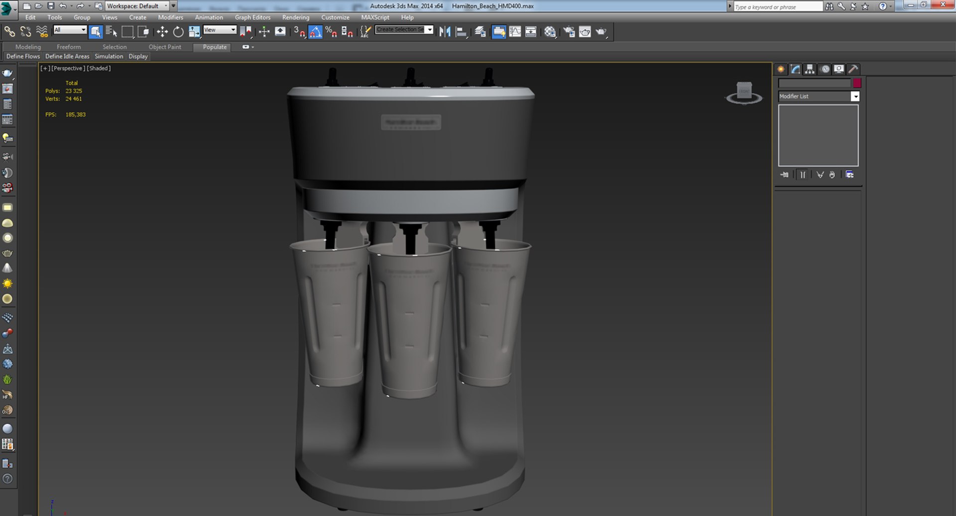 Hamilton Beach Hmd400 Mixer 3D Model - TurboSquid 1363363