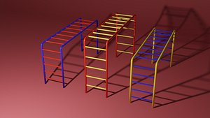 3D Park Ladders model