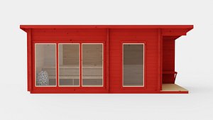 3D Sauna Red
