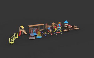 Playground Equipment 3D model 3D model