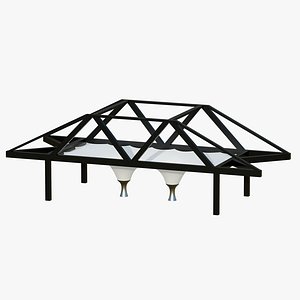 inverted Umbrella Tensile Structure Double