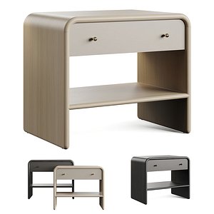 3D Westelm Waterfall Nightstand