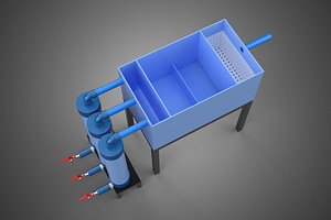 GREASE TRAP INTERCEPTOR SEPARATOR TANK ACTIVATED CARBON FILTER 3D model