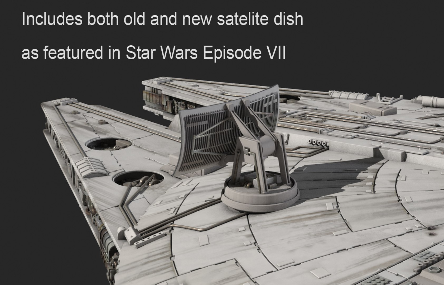 3d model millennium falcon star wars https://p.turbosquid.com/ts-thumb/Cg/hgBsiT/pemkFfz3/rendernewdish1/jpg/1427843110/1920x1080/fit_q87/9f913de199d49f84147726ca78addca388f9f06c/rendernewdish1.jpg
