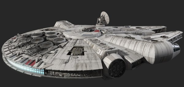 3d model millennium falcon star wars