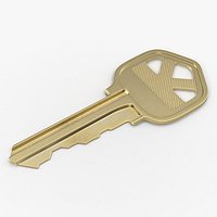 Bronze House Key