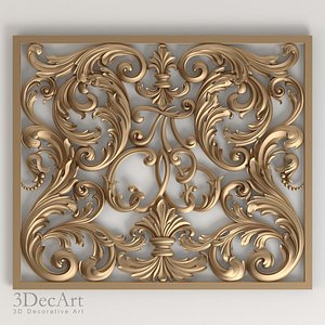 3ds max carved decoration 020
