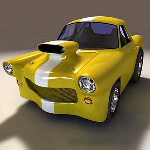 custom sports car 3d c4d