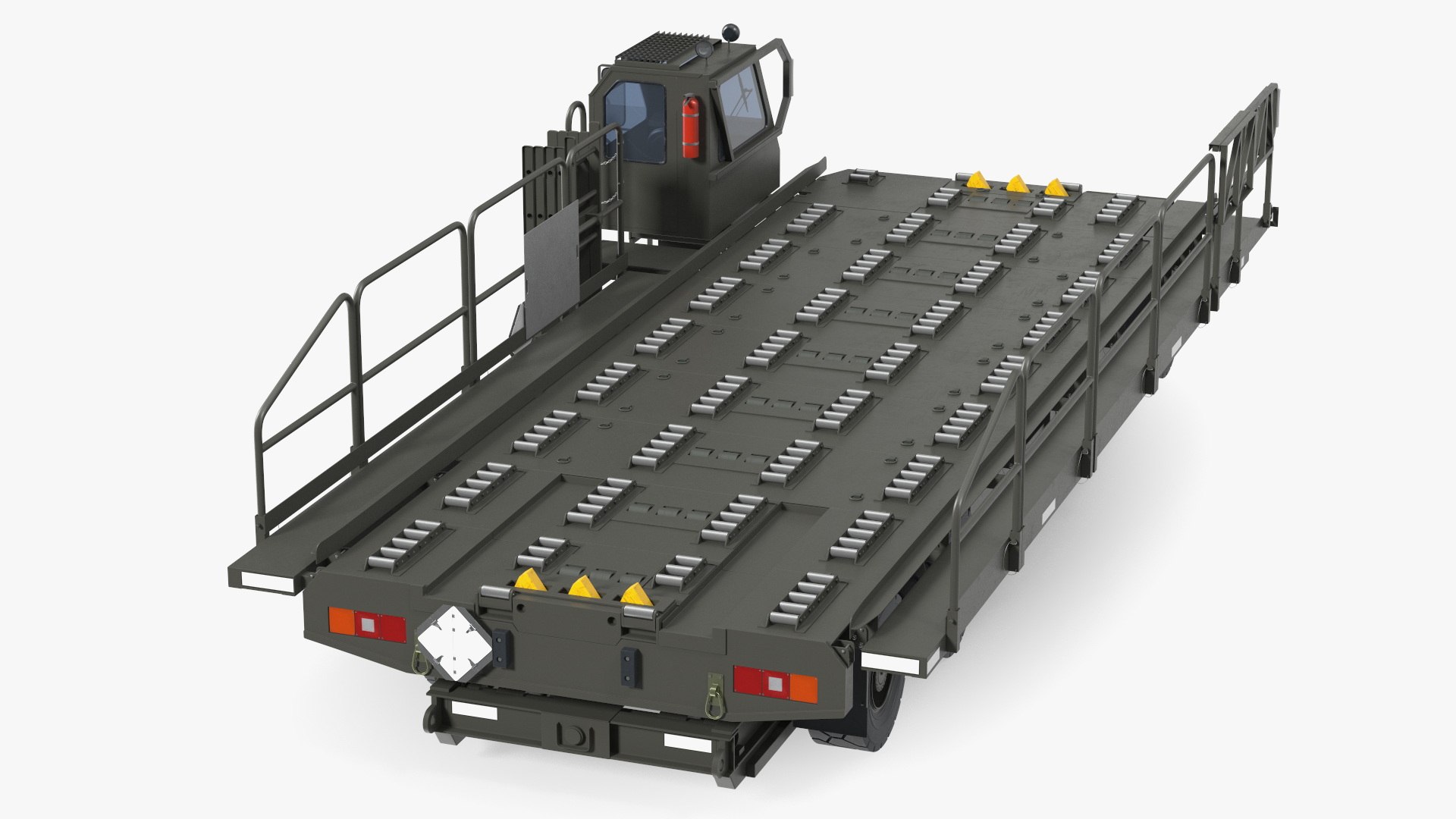 Defense Aircraft Loader New Rigged 3D model preview