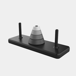 TOWER OF HANOI PUZZLE BRAIN TEASER STL FILES FOR 3D PRINT 3D PRINT MODEL