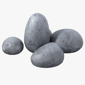 Cartoon Round Stones
