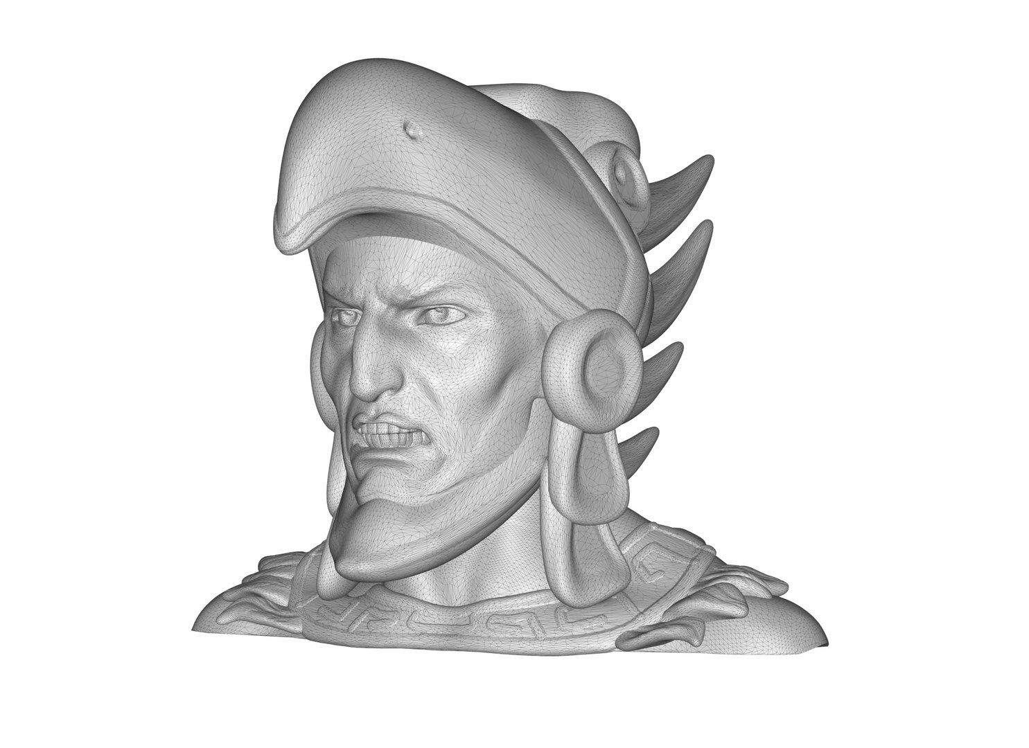 Eagle Aztec Bust 3D Model - TurboSquid 2218610